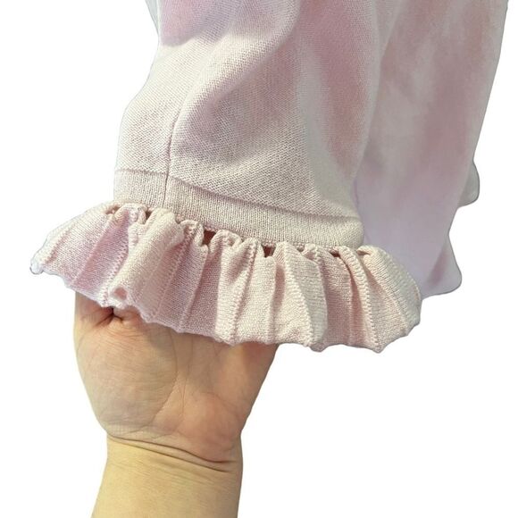 KINROSS 100% Cashmere Short Flutter Sleeve Sweater - Picture 8 of 12